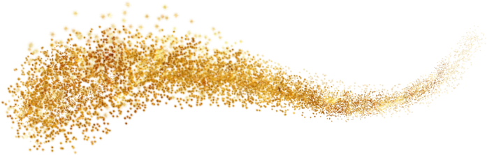 Golden Glitter Cutout